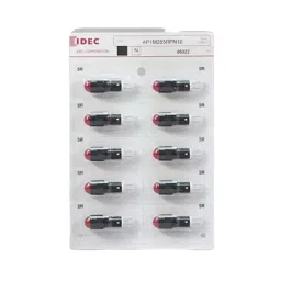 IDEC AP Series LED Small Indicator Light Round Projection with 10 mm Dia, AP1M255RPN10 (Set of 10)-89