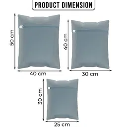 Kuber Industries Grey 15 Pieces Reusable Rectangular Durable Laundry Bags With Zipper image 3