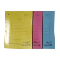 Aggam RF44 Assorted Laminated Record File (Pack of 24)-20