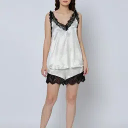 Da Intimo White Lace Babydoll Set-image-82