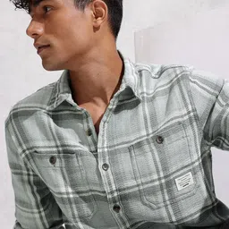 WROGN Comfort Fit Checked Casual Shirt-picture-18