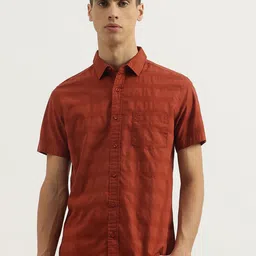 United Colors of Benetton Men Spread Collar Solid Cotton Casual Shirt-picture-10