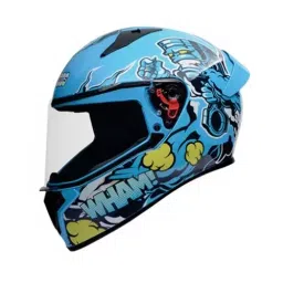Studds N1 Blue Xtra Large (600 mm) Full Face Helmet, Thunder D10 Decor-image-80