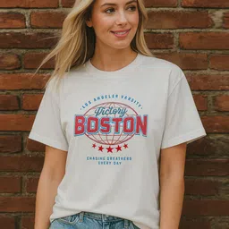 DILLINGER Women Varsity Printed Oversized Cotton Tshirt-image-49