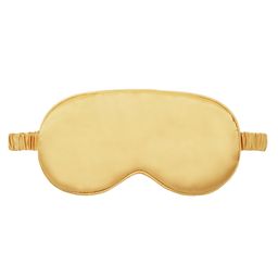 Jenna Silk Plain Sleeping Eye Mask - Gold-image-89