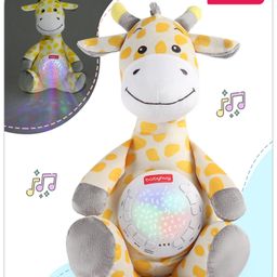 Babyhug Giraffe Music Projector Soft Toy Yellow & Grey - Height 39.5 cm-picture-18