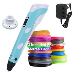 Magicwand Imagine & Innovate 3D Pen with LCD Display with Filament Adventure with ADAPTOR Pack of 1-15