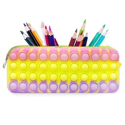 FunBlast Pop it Pencil Pouch for kidsPack of 1 Yellow-image-1