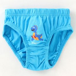 Simply Sinker Knit Briefs with Dino Print Pack of 7 - Red Green & Blue image 4