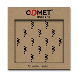 Comet Busters Beautiful Traditional Designer Bindis - Black-33
