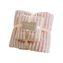 HomeCloud Pink 2 Piece Cotton 400 GSM Towel Set-31