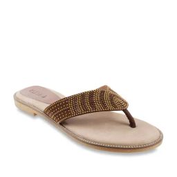 Metro Brown Thong Sandals-image-1