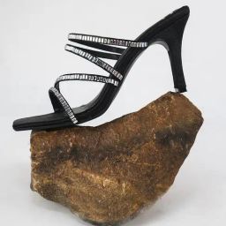The White Pole Women's Black Casual Sandals-image-43