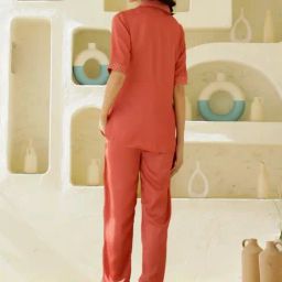 SAY Rust Printed Pyjamas Set image 2
