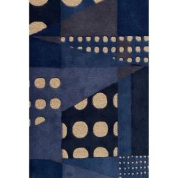 Indie Eye Home Aqua Handmade New Zealand Wool Rug (3 Ft x 5 Ft)-12