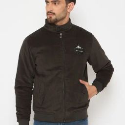 Duke Olive Smart Fit Striped Jacket-picture-41