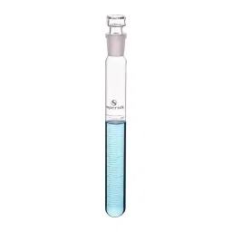 Supertek 10 ml Clear Graduated Test Tube With Joint and Stopper, 17.124.0010 (Pack of 10)-10