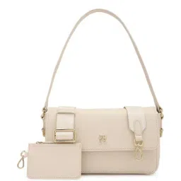 TOMMY HILFIGER PU Beige Women Bowlers-picture-47