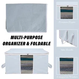 Kuber Industries Grey 4 Pieces Drawer Organiser image 4