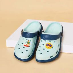 Pantaloons Junior Blue Back Strap Clogs-image-56