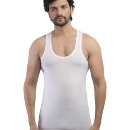 VIP White Cotton Regular Fit Vest (Pack Of 4)-image-59