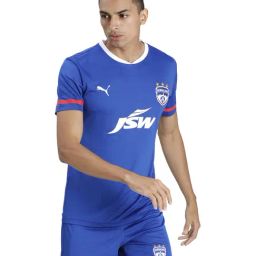 Puma Blue Regular Fit Printed Sports T-Shirt-image-68