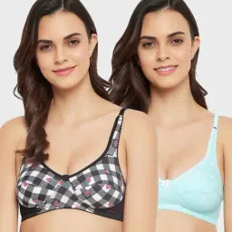 Clovia Multicolor Printed Bra (Pack of 2)-image-50