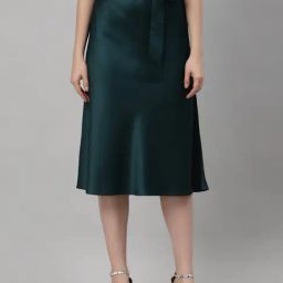 NEUDIS Green Below Knee Skirt-image-34