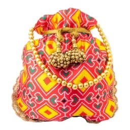 NR by Nidhi Rathi Pink Printed Potli-42