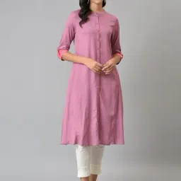 W Pink A Line Kurta-26