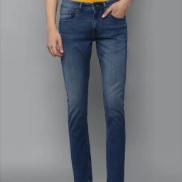 Louis Philippe Jeans Navy Regular Fit Jeans-image-52