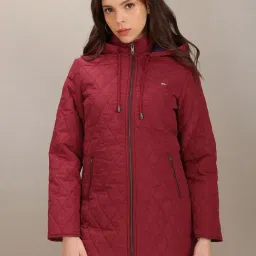 U.S. Polo Assn. Maroon Longline Hooded Jacket-image-47