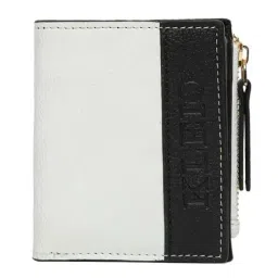 KLEIO White Solid Bi-Fold Wallet for Women-image-24