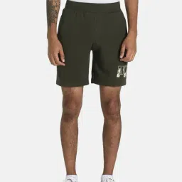 Puma Forest Night Regular Fit Logo Printed Shorts-46