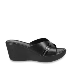Metro Women's Black Casual Wedges-image-78