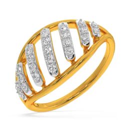 Kisna Diamond & Gold Jewellery Marie 14k (585) Diamond & Gold Ring For Women-picture-17