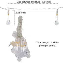 eCraftIndia Bubble Tube Steady, Blinking Color Changing LED Fairy String Lights image 2