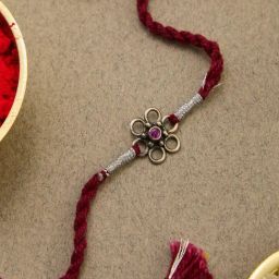 Fabindia Women Gold Solid Rakhi with Tie-Up Closure-38