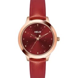 Helix by Timex Maroon Round Dial Analog Womens Watch - TW022HL31-image-29