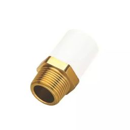 APL Apollo 4 inch uPVC Brass Threaded Fitting Male Adaptor With Hexagonal Brass Inserts, UM011804-48