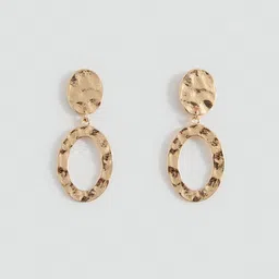 MANGO Teen Girls Oval Shaped Drop Earrings-picture-38