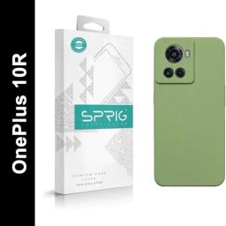 Sprig Liquid Silicone Back Cover for Oneplus 10R (Green)-image-95