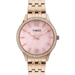 Timex Pink Round Dial Analog Womens Watch - TWEL230SMU02-picture-31