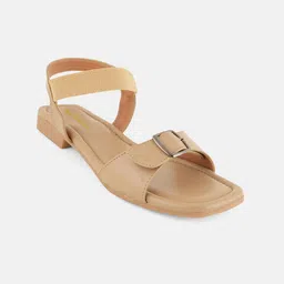 Mast & Harbour Women Open Toe Flats with Buckles-picture-7