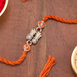 Fabindia Women Gold Solid Rakhi with Tie-Up Closure-image-76