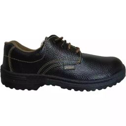 Unistar Steel Toe Safety Shoes PVC Sole Low Ankle Synthetic Leather Black Size UK 10, Copter-image-14