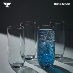 Ravenhead Tulip Set of 4 30cl Hiball Glasses, Multi-Colour-image-33