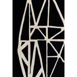 Indie Eye Home Linear Art Handmade New Zealand Wool Rug (3 Ft x 5 Ft)-image-53