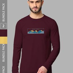 BULLMER Pack Of 2 Graphic Printed Cotton Sweatshirt-image-59
