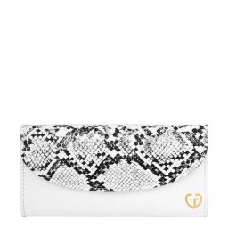Caprese Hilda White Faux Leather Animal Effect Wallet-48